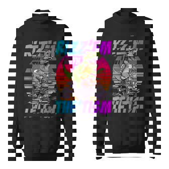 Rizz 'Em With The Tism 恐竜 T-Rex Meme Autism スウェットシャツ - Kawaiitshirt