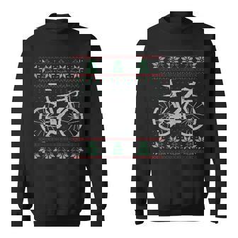 Road Bike Christmas Bicycle Ugly Sweater Cycling Cyclist Tank Top Sweatshirt Unisex | Mazezy