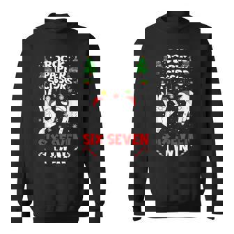 Rock Paper Scissors Six Seven I Win Christmas 6 7 Meme Sweatshirt | Seseable FR