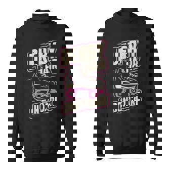 Roller Derby Roller Skating Contact Sport Roller Rink Sweatshirt Unisex | Mazezy