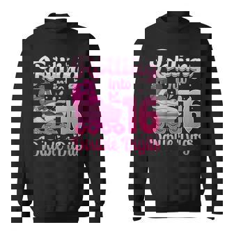 Rolling Into 16 Double Digits Roller Skate 16th Birthday Sweatshirt Unisex | Mazezy