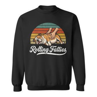 Rolling Fatties English Bulldog Sweatshirt | Mazezy