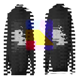 Romania Bosnia And Herzegovina Half Flag Sweatshirt Unisex | Mazezy