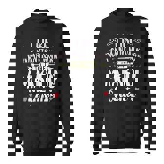 I Like Romantic Walks To The Makeup Counter Makeup Sweatshirt Unisex | Mazezy