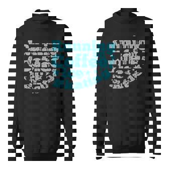 Running On Coffee And Ice Skating Ice Rink Sweatshirt Unisex | Mazezy