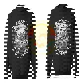 Running From My Dark Thoughts Raccoon Halloween Sweatshirt Unisex | Mazezy