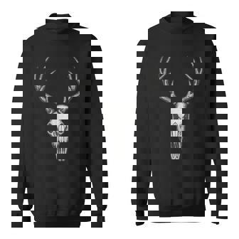 Rustic Deer Elk Skull Pocket Antlers Hunting Graphic Sweatshirt Unisex | Mazezy