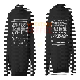 Weekends Coffee Sandboarding Cute Retro Mom Life With Saying Sweatshirt Unisex | Mazezy