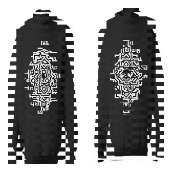 Sacred Geometry Eye Optical Illusion Trippy Tank Top Sweatshirt Unisex | Mazezy