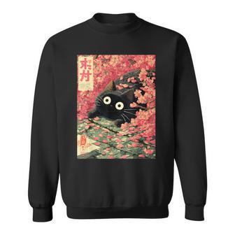 Sakurapring Fleurs De Cerisier Japonais Chat Sweater e - Cadeauxyz