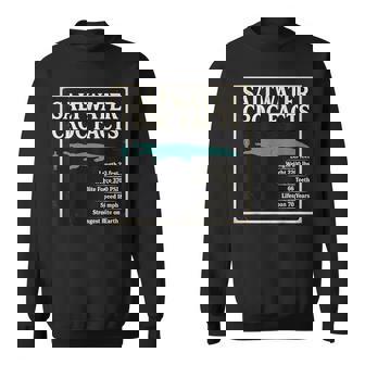 Saltwater Croc Facts Length Bite Force Data Sweatshirt Unisex | Mazezy