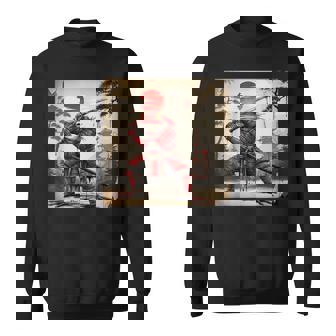 Samurai Frog Warrior Dark Japanese Mythology Sweatshirt | Seseable FR