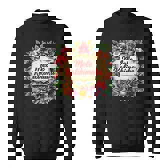Santa Beach Mele Kalikimaka Hawaiian Cocktail Party Sweatshirt Unisex | Mazezy