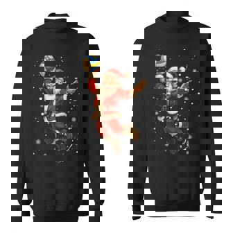 Santa Claus Playing Volleyball Beach Christmas Xmas Tank Top Sweatshirt Unisex | Mazezy