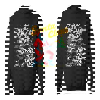 Santa Claus Rocking Around The Christmas Tree Sweatshirt - Thegiftio