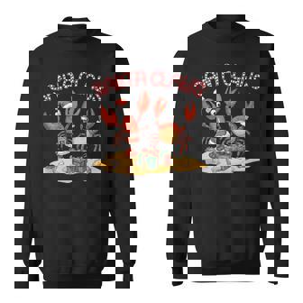 Santa Claws Lobster Crab Christmas Beach Holiday Pun Fun Sweatshirt | Seseable FR