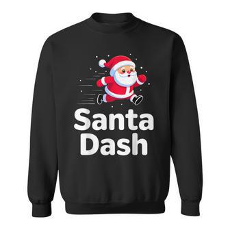 Santa Dash Christmas Running Runner Costume Xmas 5K Marathon Sweatshirt - Thegiftio UK