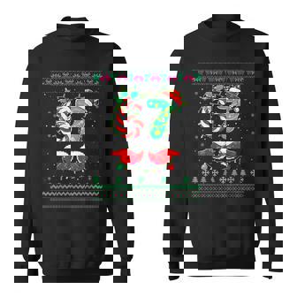 Santa Hands 67 Christmas Ugly Sweater Six Seven Meme 6 7 Sweatshirt - Monsterry