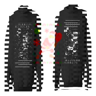 Santa Playing Padel Christmas Paddle Tennis Player Xmas Sweatshirt Unisex | Mazezy