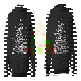 Santa Reindeer Elf Hiking Equipment As Xmas Tree Gnomes Sweatshirt Unisex | Mazezy