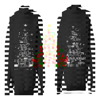 Santa Reindeer Elf Snowboarding Equipment Xmas Tree Gnomes Sweatshirt Unisex | Mazezy