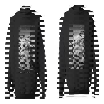 Santa Selfie Flying With Jets Christmas Sweatshirt | Seseable UK