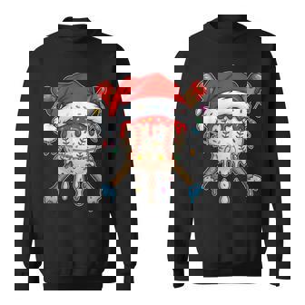 Santa Sports For Boys Christmas Baseball Player Sweatshirt - Thegiftio