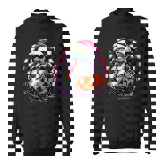 Santa Turkey Halloween Pumpkin Thanksgiving Sweatshirt - Thegiftio