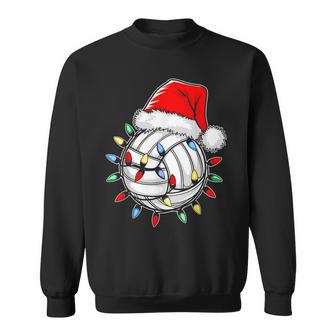 Santa Volleyball Ball Youth Boys Christmas Pajamas Sweatshirt - Monsterry