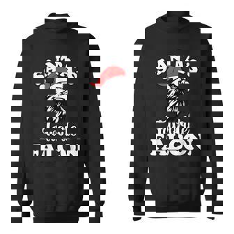 Santa's Favorite Falcon Back To School Christmas Sweatshirt | Seseable CA