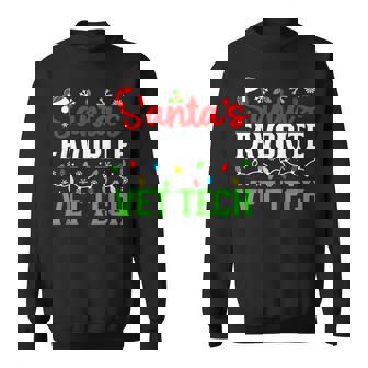 Santa's Favorite Vet Tech Christmas Family Matching Sweatshirt | Mazezy