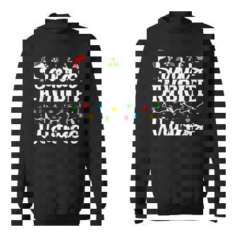 Santa's Favorite Waitress Christmas Family Matching Sweatshirt | Mazezy