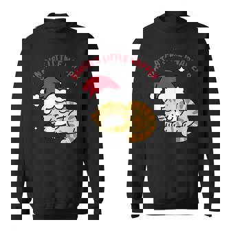 Santa’S Little Napper Cute Christmas Cat Sweatshirt | Mazezy