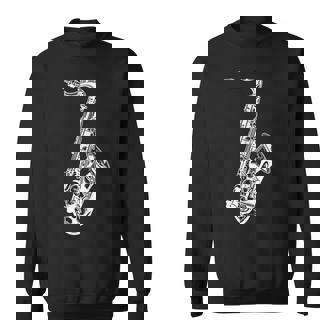 Saxophone Sketch Chamber Music Tank Top Sweatshirt Unisex | Mazezy