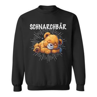 Schnarchbär Bär Teddybär Müdechlafenchnarchen Pyjama Sweatshirt - Geschenkecke