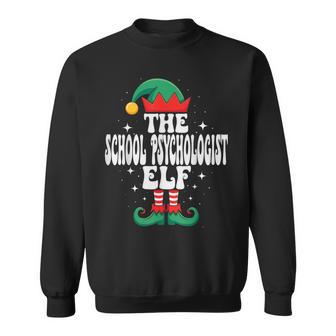 The School Psychologist Elf Christmas Matching Sweatshirt - Thegiftio UK
