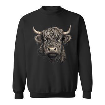 Schottisches Hochlandrind Highland Rind Geschen Landwirt Sweatshirt - Seseable