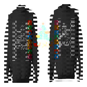 Science Christmas Chemistry Tree Ugly Sweater Deck The Halls Sweatshirt Unisex | Mazezy