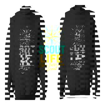 Scout Life Vintage Camping Hiking Outdoors Sweatshirt Unisex | Mazezy