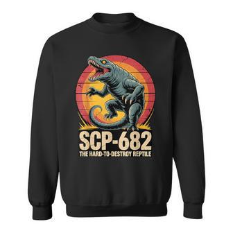 Scp-682 破壊しづらい爬虫類モンスターcpファンデーション スウェットシャツ - Kawaiitshirt
