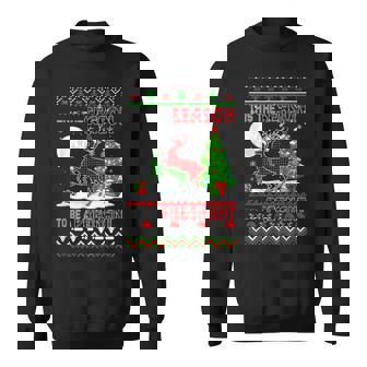 The Season To Be A Pregnant Christmas Sweater Reindeers Sweatshirt Unisex | Mazezy