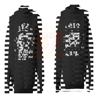 SEIS Siete 67 Six Seven Meme In Spanish Mexican Los Muertos Sweatshirt Unisex | Mazezy