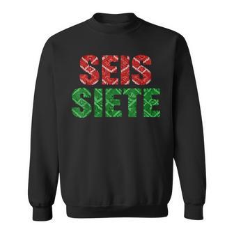 Seis Siete Six Seven Christmas 67 Meme Sweatshirt - Thegiftio UK
