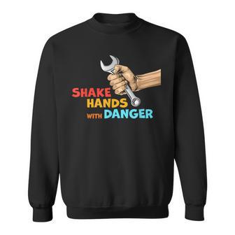 Shake Hands With Danger Retro Apparel Sweatshirt - Thegiftio UK