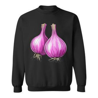 Shallots With A Bold Outline Sweatshirt Unisex | Mazezy