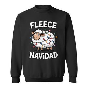 Sheep Cute Christmas Winter Fleece Navidad Sweatshirt Unisex | Mazezy