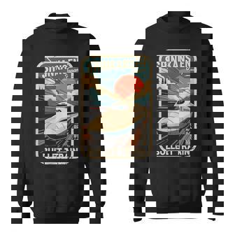 Shinkansen Carte Postale Japonaise Rétro Motif Train Kanji Sweater e - Cadeauxyz