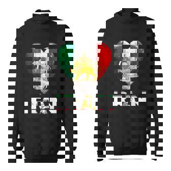 Shir O Khorshid Iran Löwe &Onne Persisches Emblem Iranische Flagge Sweatshirt - Geschenkecke