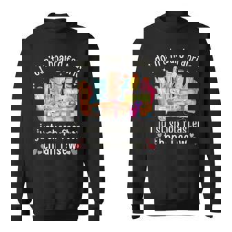 I Shop Faster Than I Sew Fabric Lover Sewing Quilting Tank Top Sweatshirt Unisex | Mazezy