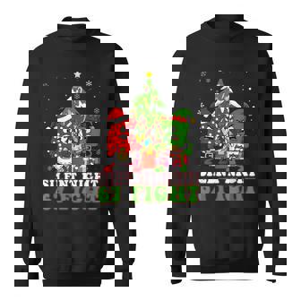 Silent Night 67 Fight Meme Six Seven Christmas Sweatshirt | Mazezy